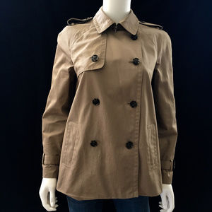 Banana-Republic Petite-S-Beige swing Trench